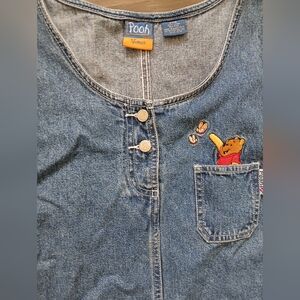 Pooh Woman Long Denim Pooh Bear Dress - Size 22Wx